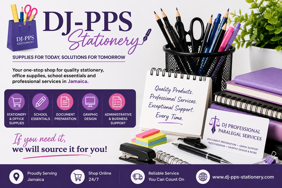 Stationery and Professional Services for Jamaica