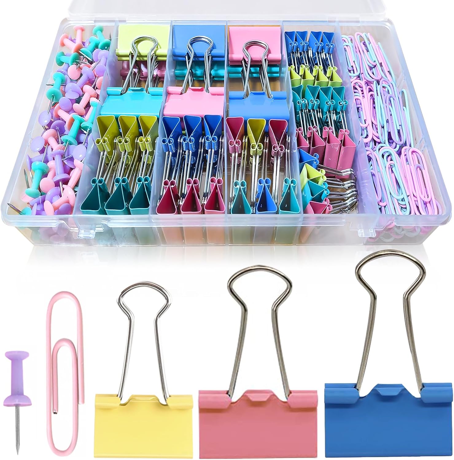 Binder Clips & Pins Set