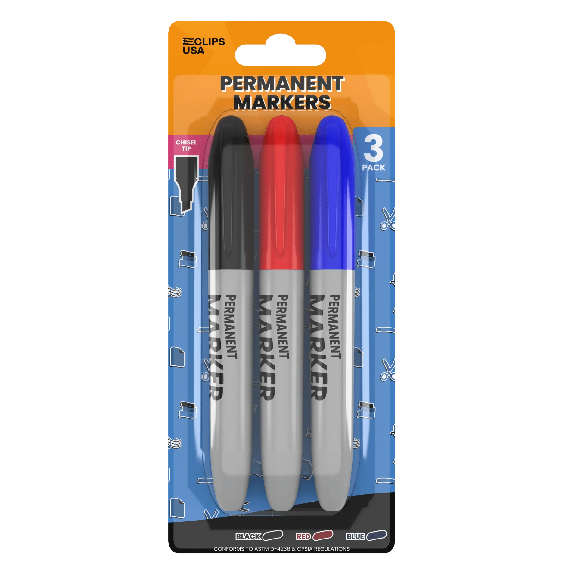 Markers - Permanent Assorted Jumbo Single