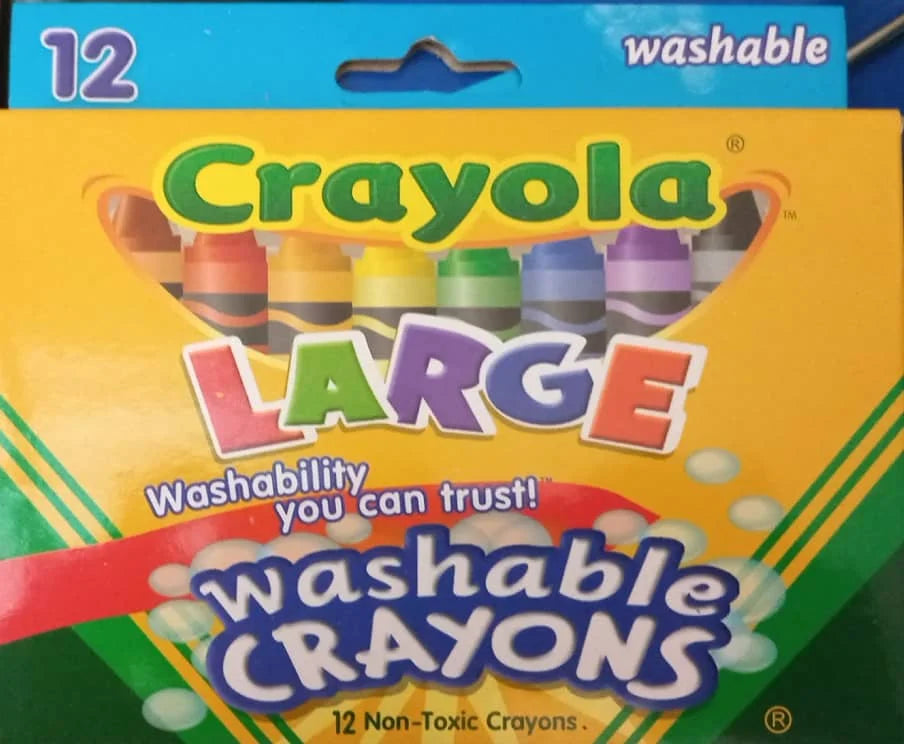 CRAYOLA - CRAYONS LARGE WASHABLE (12)