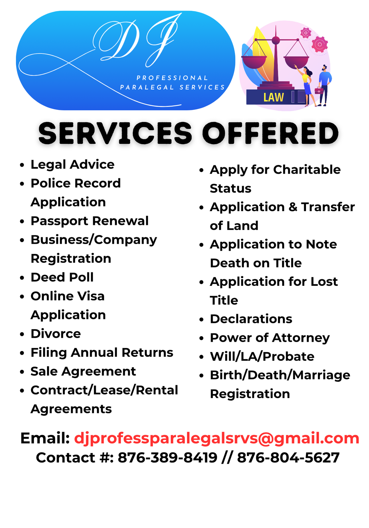 Paralegal and Professional Services