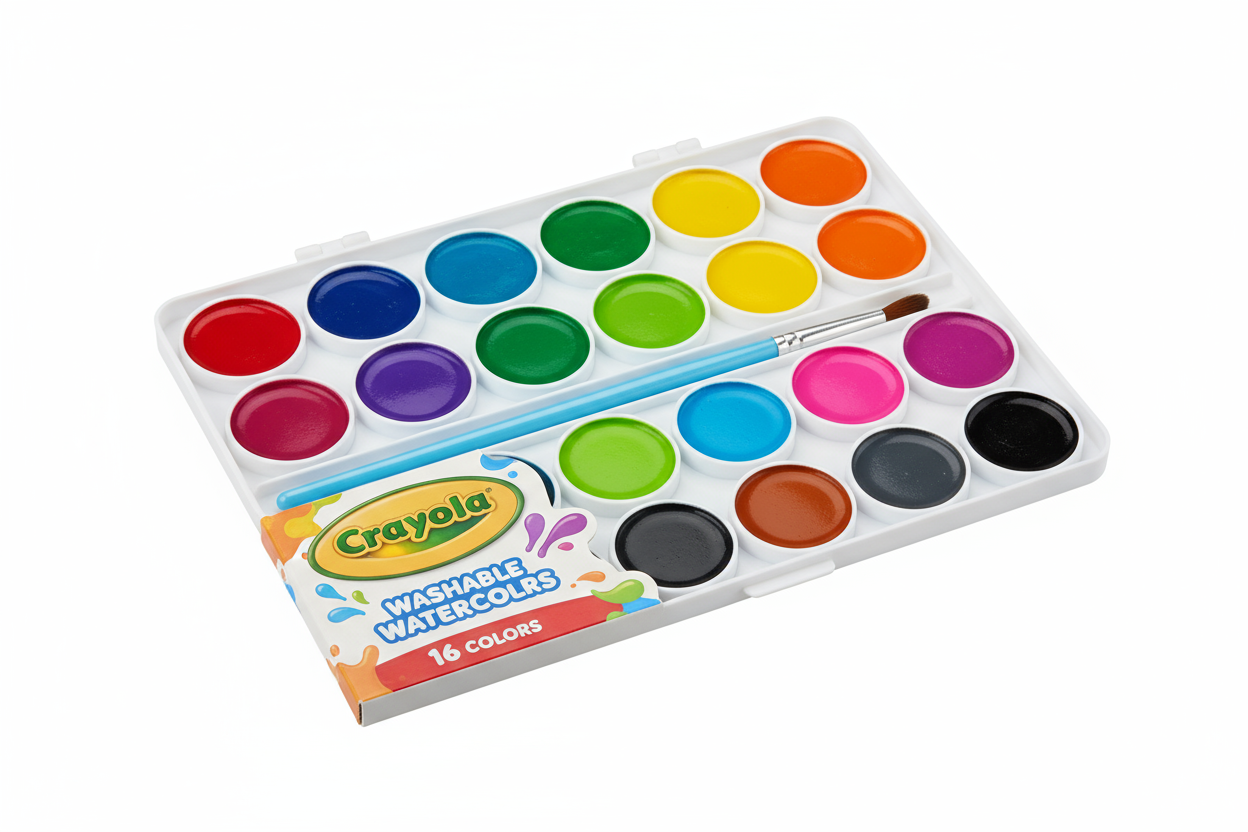CRAYOLA - WASHABLE WATERCOLORS PK OF 16