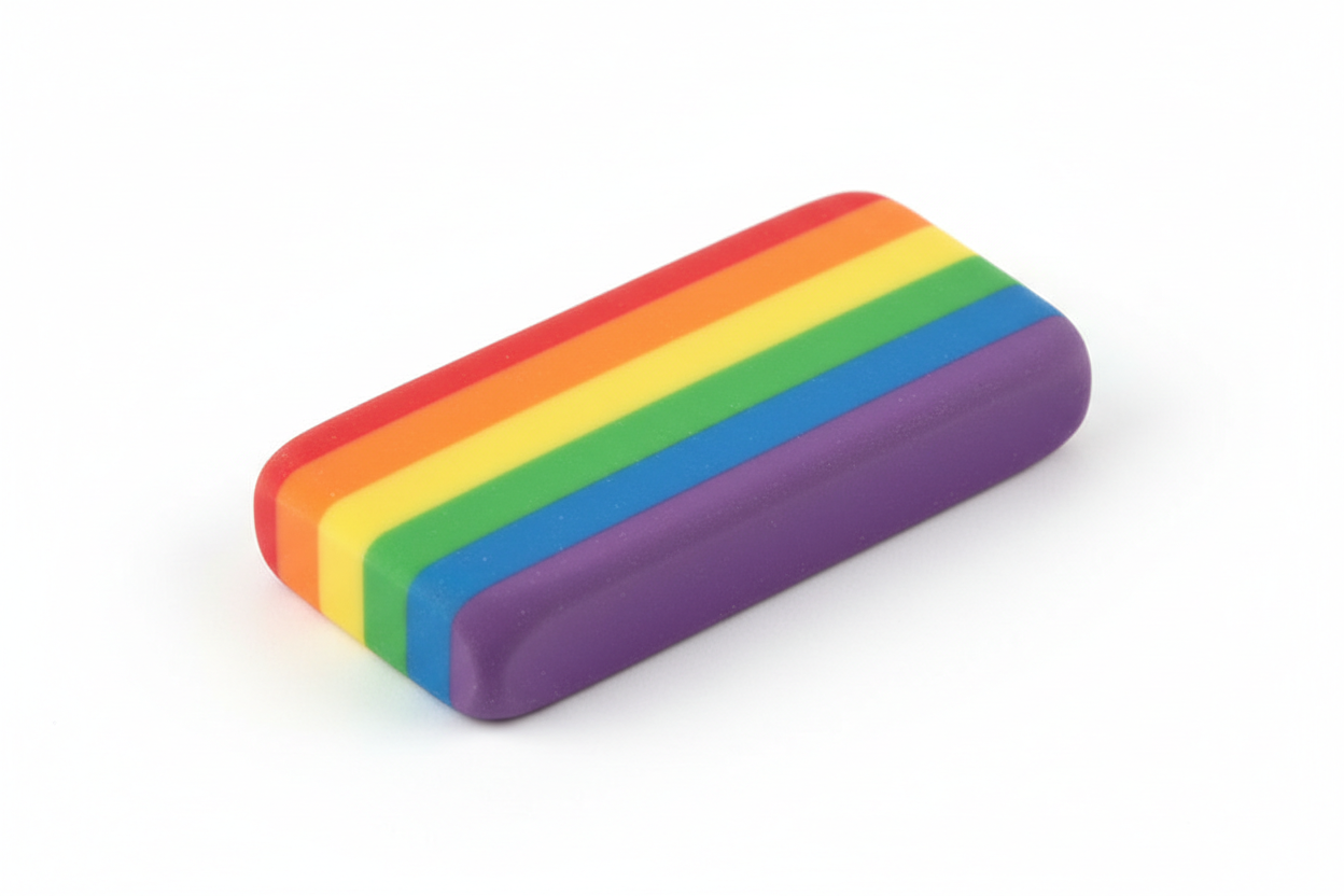 Eraser - Rainbow Large