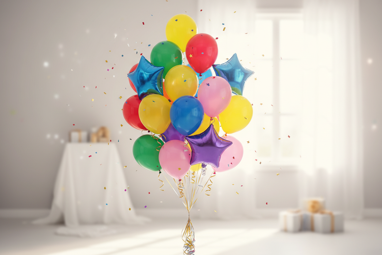 Multicolour Birthday Balloons