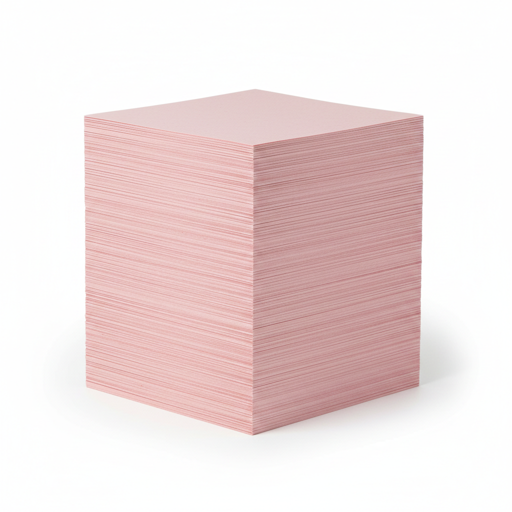 Parchment Card Pink (50)